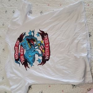 Rex white blue t shirt